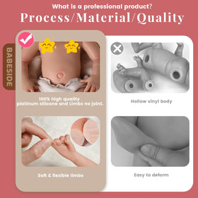 BABESIDE real pacifier accessory supports authentic pretend feeding moments