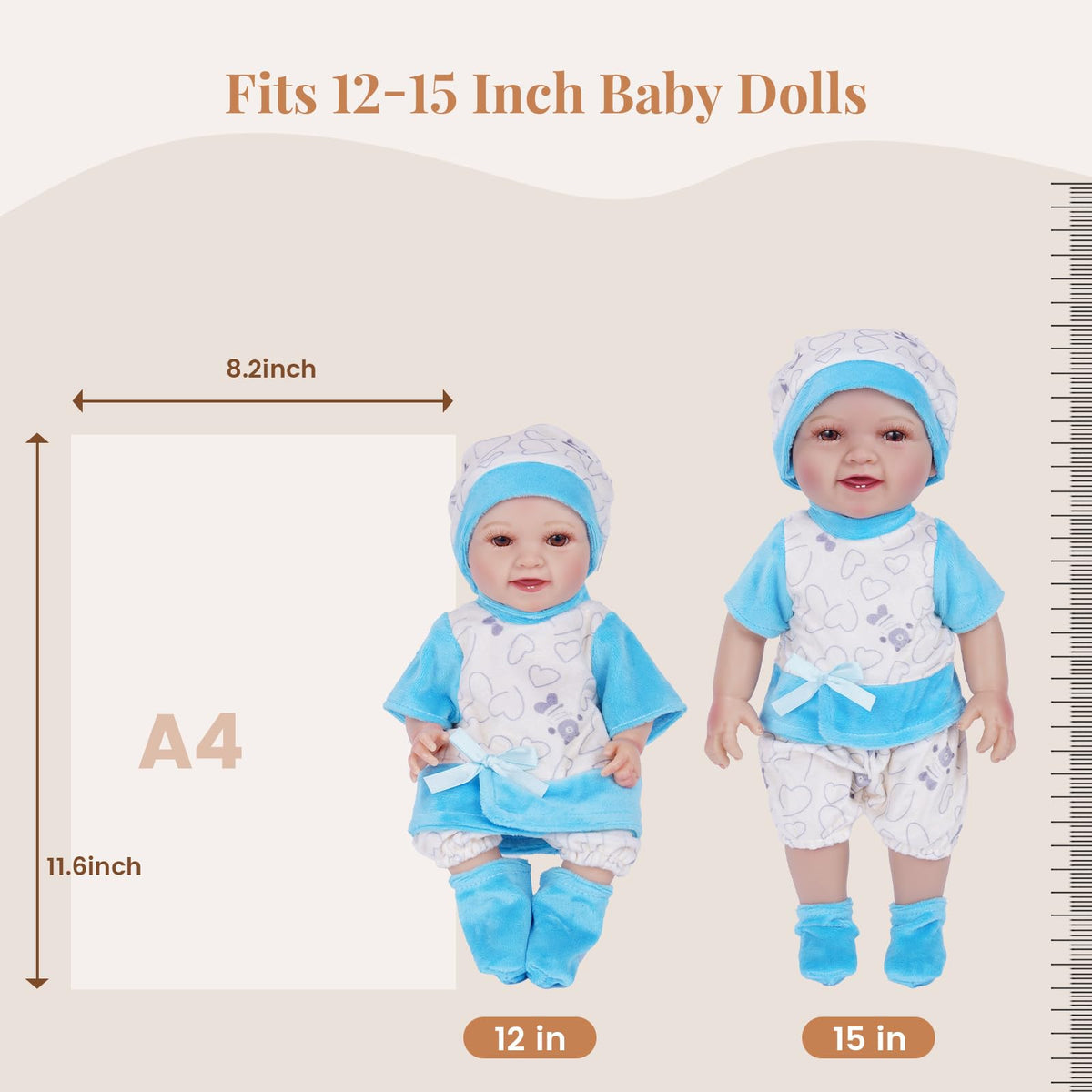 BABESIDE doll pants and headband included for versatile outfits