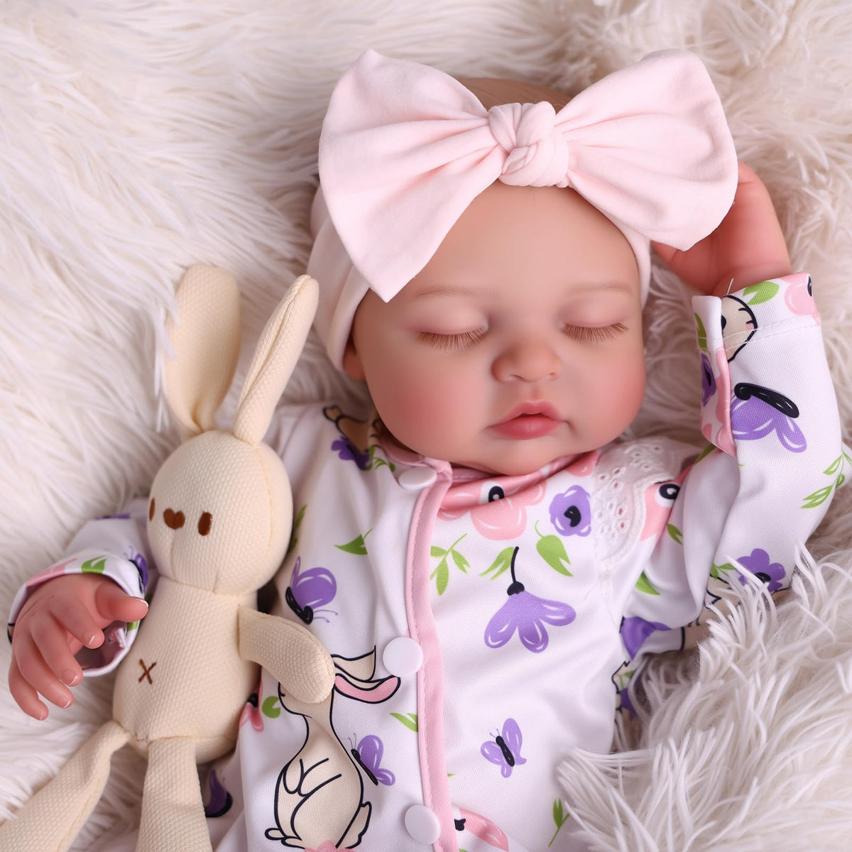 BABESIDE realism skin tones highlight authentic newborn features for pretend play.
