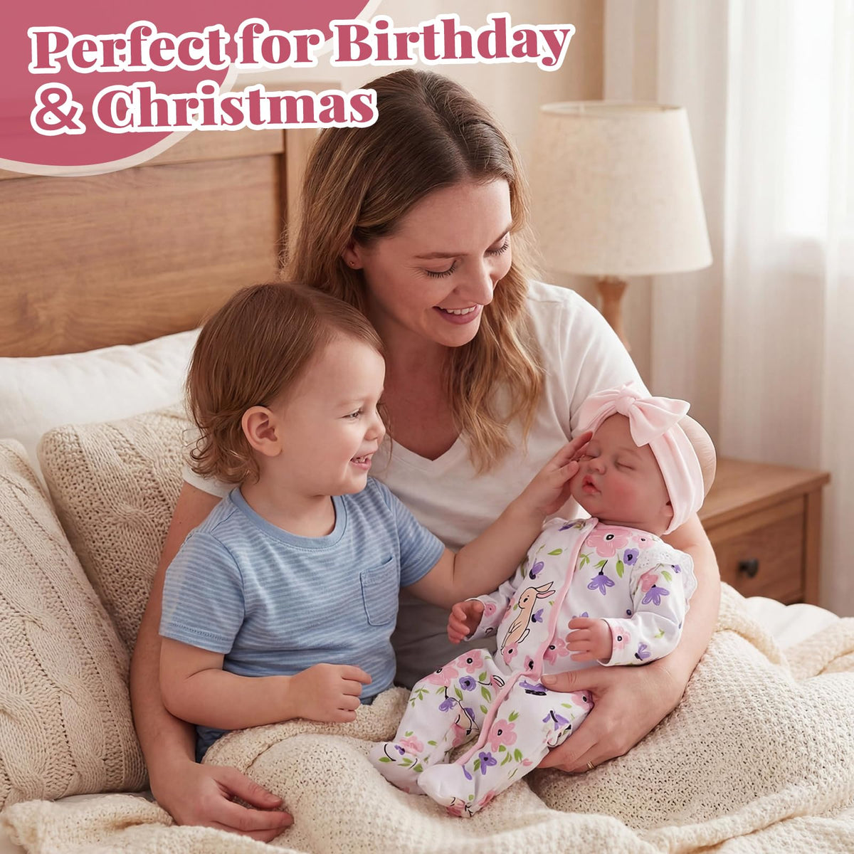 BABESIDE soft cotton body offers gentle hugs and kid-friendly comfort.