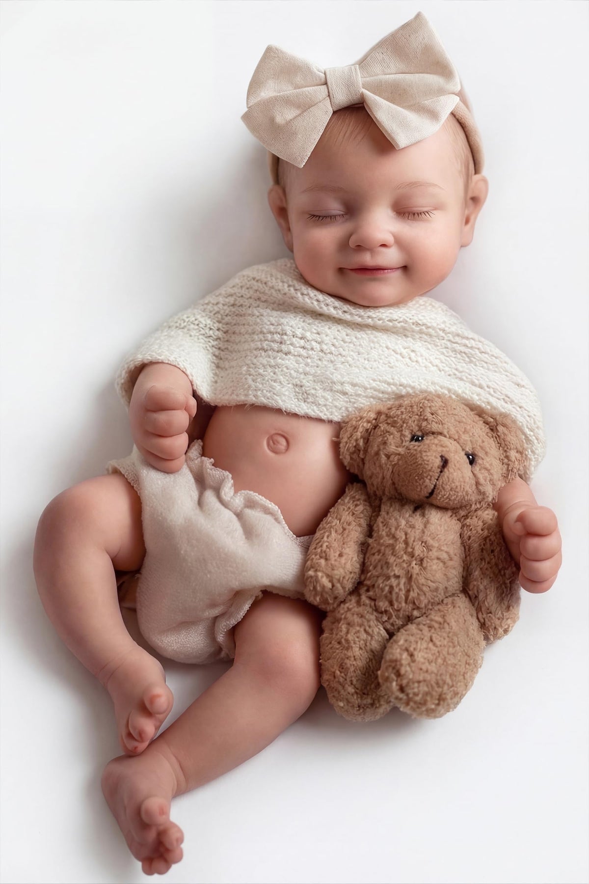 BABESIDE full body silicone reborn baby doll 12 inch offers lifelike cuddling
