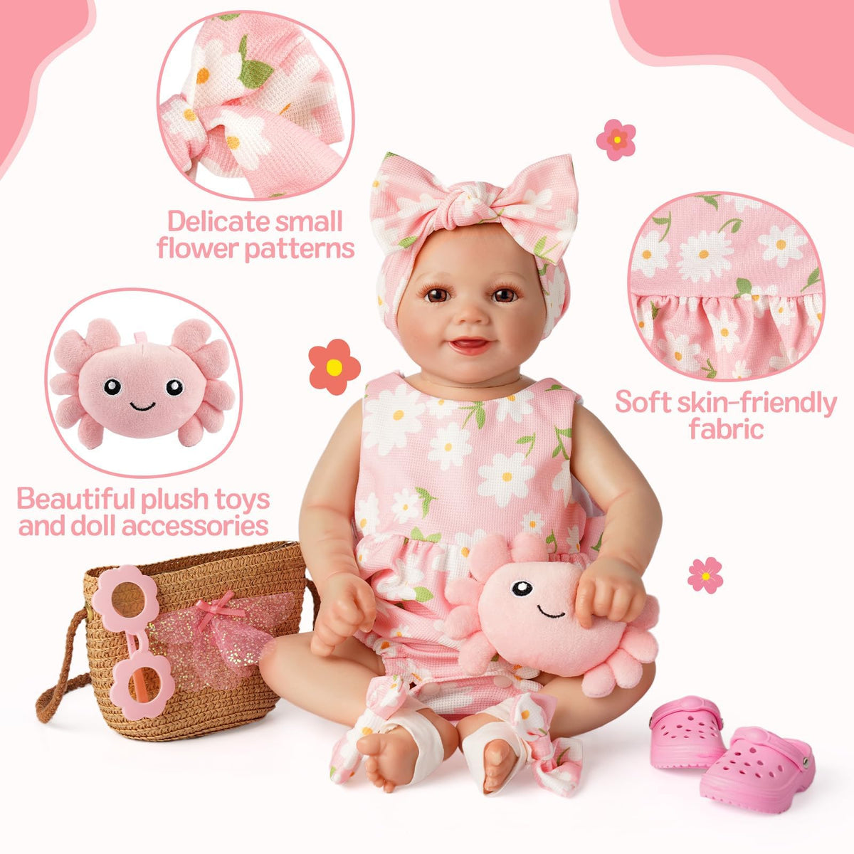 BABESIDE headband adds a cute finishing touch to any doll outfit