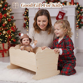 BABESIDE encourages nurturing activities with a realistic doll bed setting