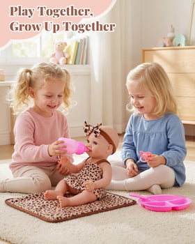BABESIDE leopard-pattern doll clothes style one for versatile outfits and imaginative styling