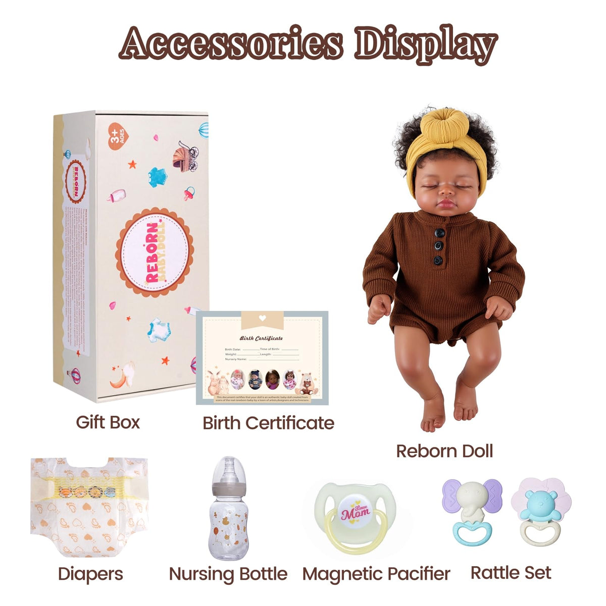 BABESIDE Lifelike baby figure supports nurturing play and imaginative storytelling