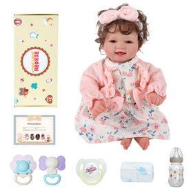 BABESIDE lifelike doll pacifier and bottle set for soothing playtime moments
