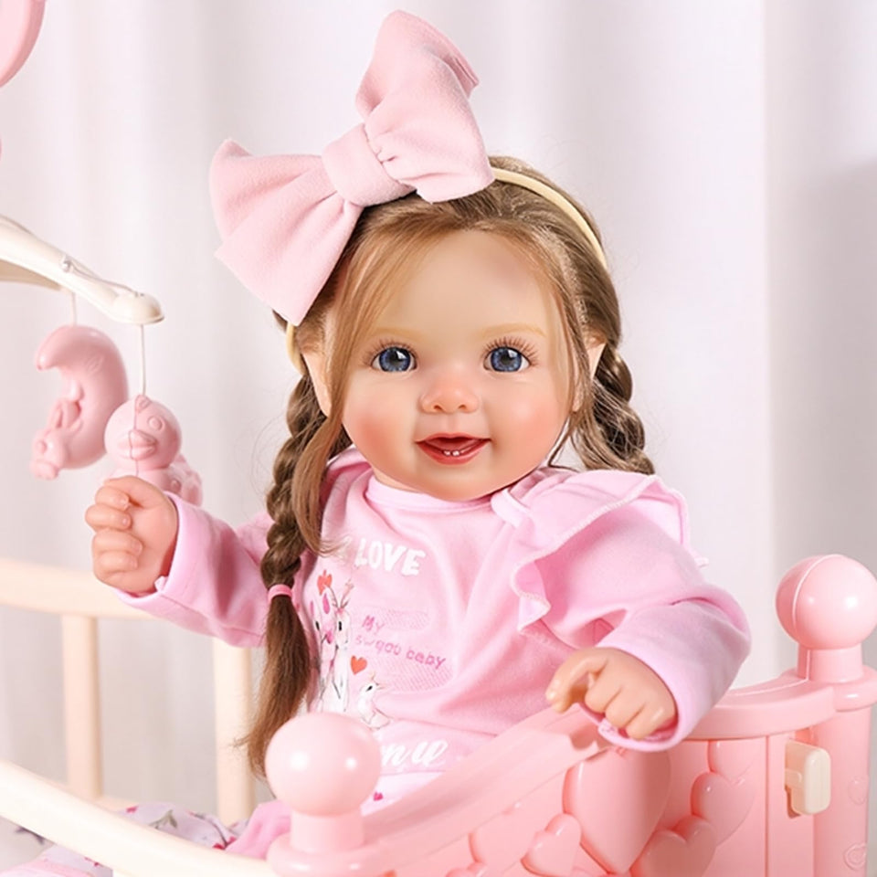 BABESIDE Dara 20-inch doll in pink princess dress for imaginative play