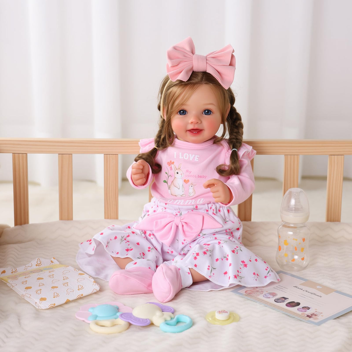 BABESIDE Dara 20-inch realistic cheeks and blush enhance lifelike presence