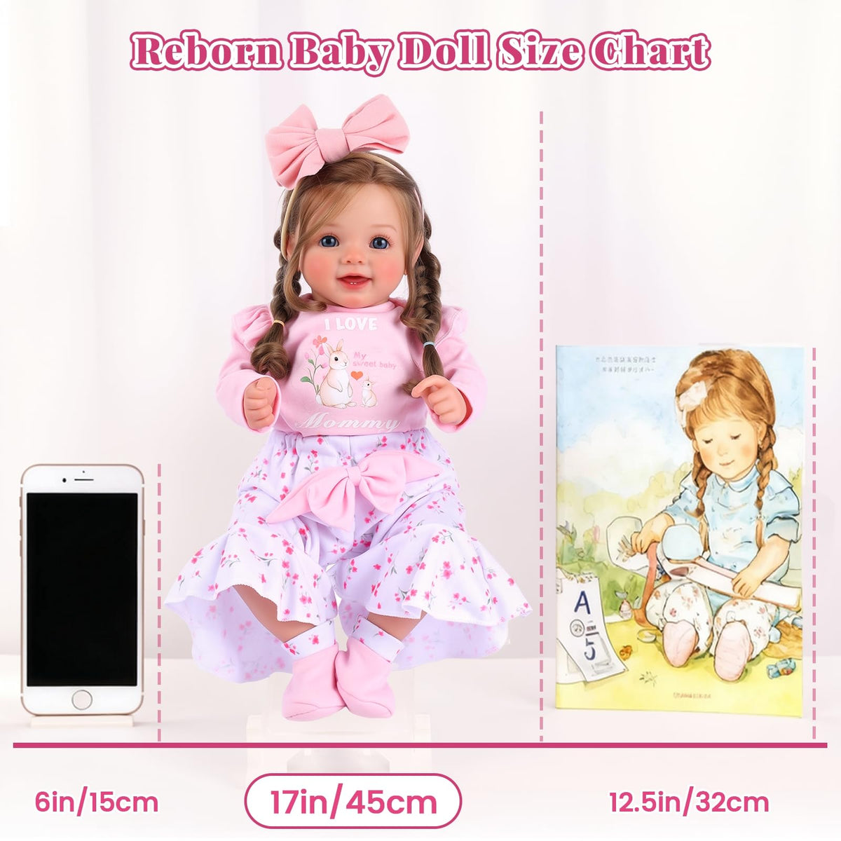 BABESIDE Dara 20-inch soft-cloth body for cozy handling and cuddling