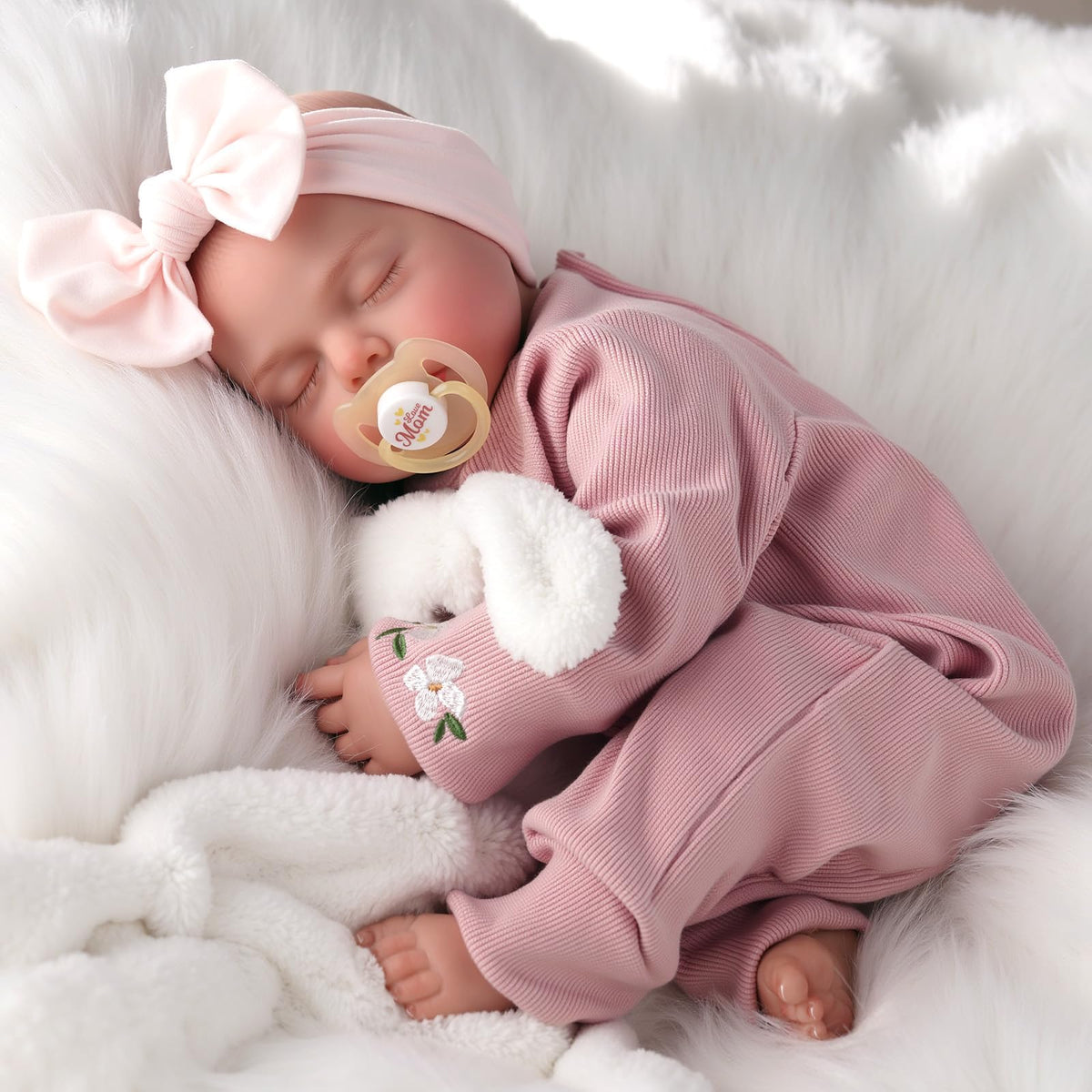 BABESIDE lifelike reborn baby doll arrives with gift box.