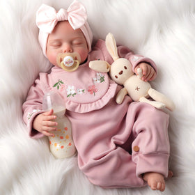 BABESIDE lifelike reborn baby doll in newborn size at 20 inches.