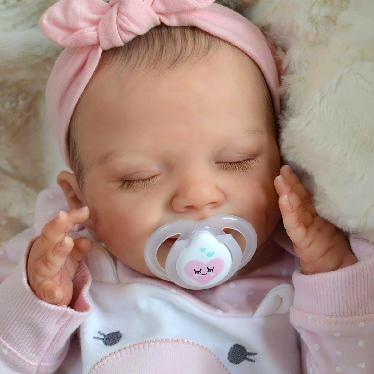 Babeside lifelike reborn doll with smiling face offers realistic newborn charm for imaginative play.