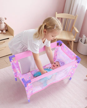 BABESIDE lightweight portable crib is easy to carry and store.