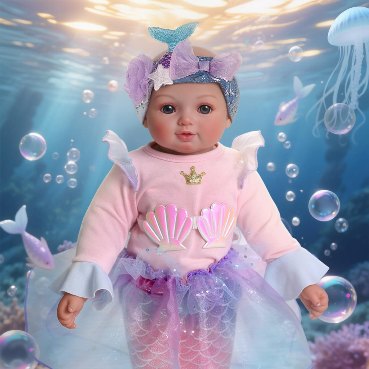 BABESIDE doll held in hands highlights 15-inch size