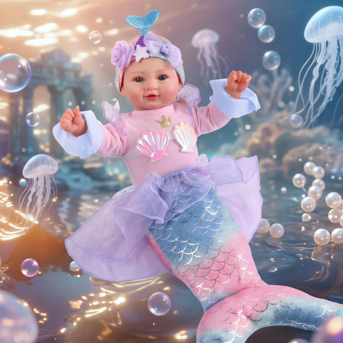 BABESIDE Mermaid Doll accessories enhance storytelling and playtime.