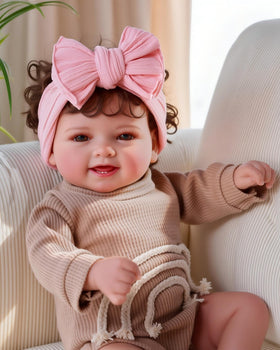BABESIDE Mia 17-inch doll with a smiling face for lifelike play and cuddles