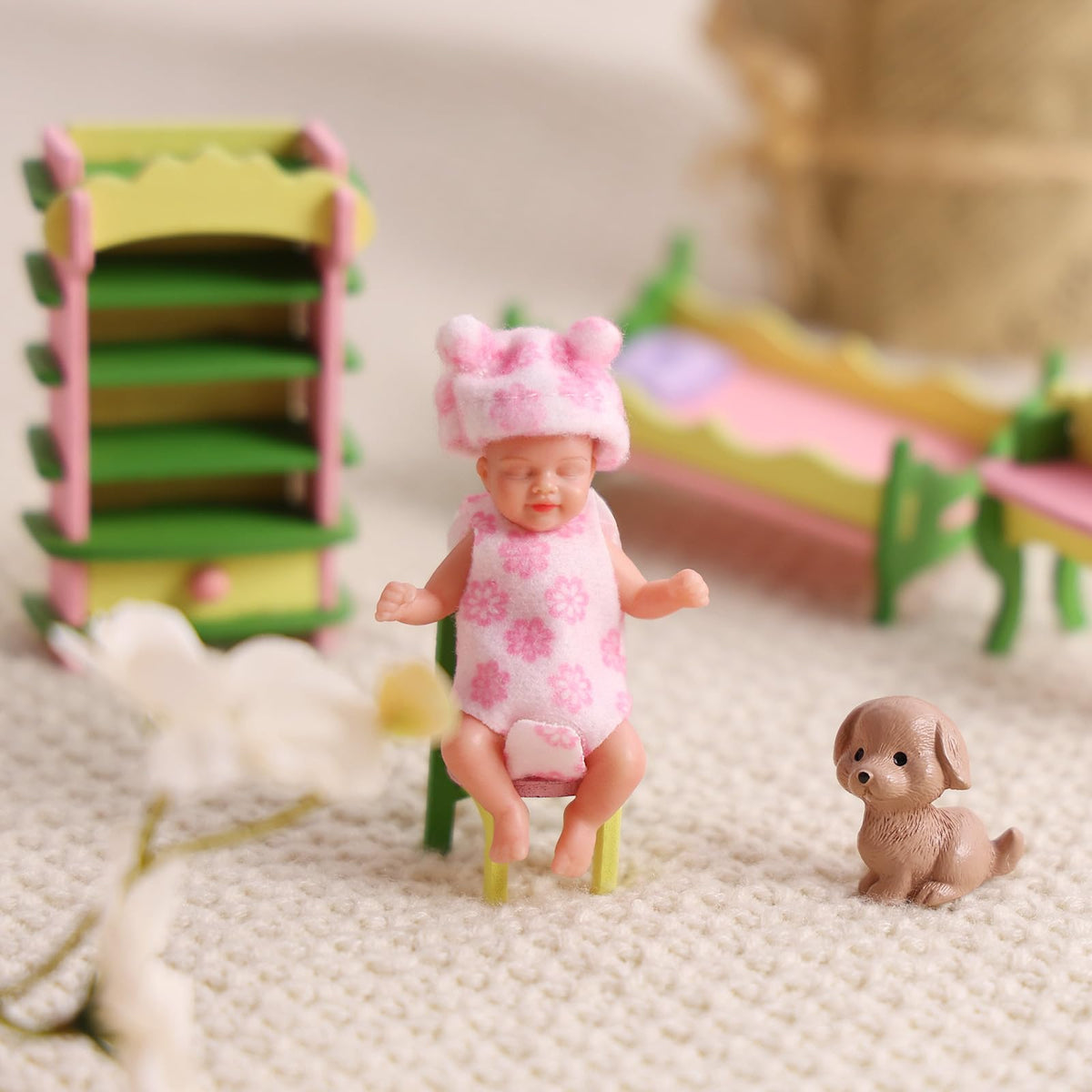 BABESIDE 3-inch hands and feet detail highlighting tiny realism for display and role-play