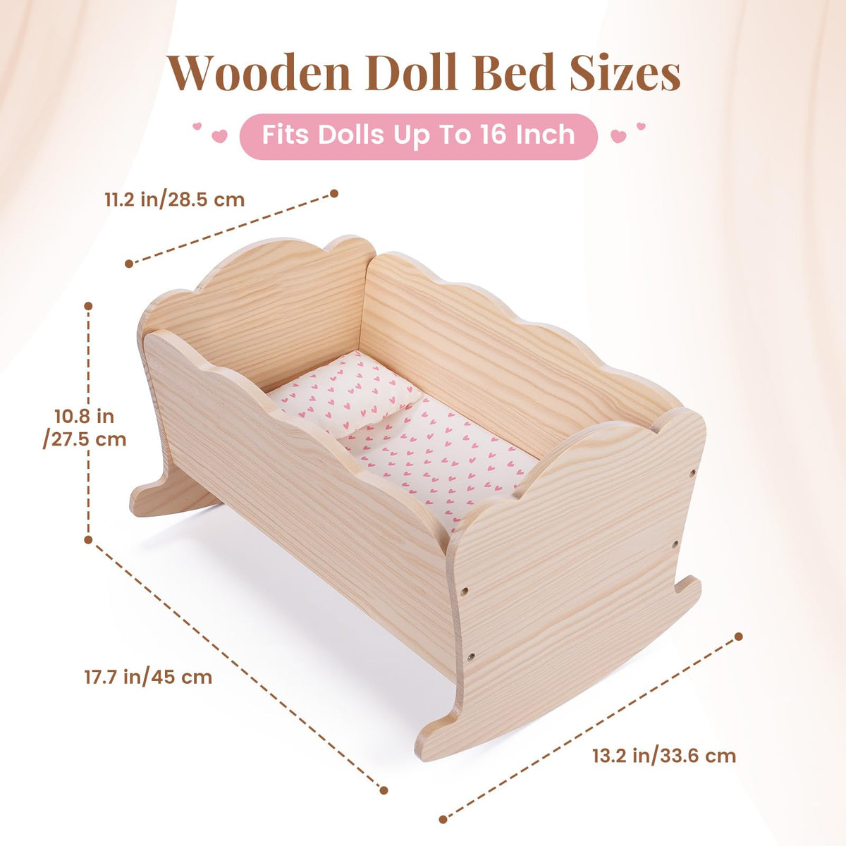 BABESIDE pillow and mattress provide soft comfort during bedtime role play