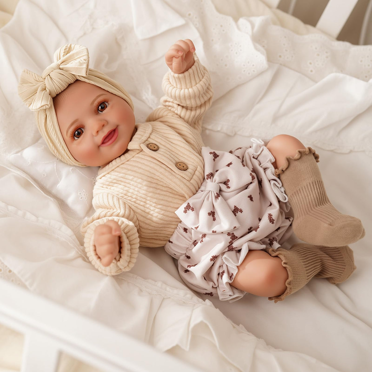 BABESIDE Realistic-cheeks-plump doll adds authentic pretend care moments.