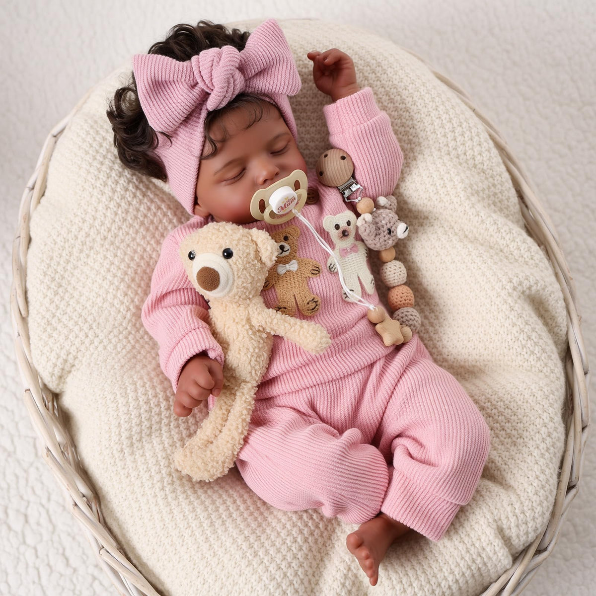 Lifelike limbs allow natural cuddling and imaginative play with BABESIDE.