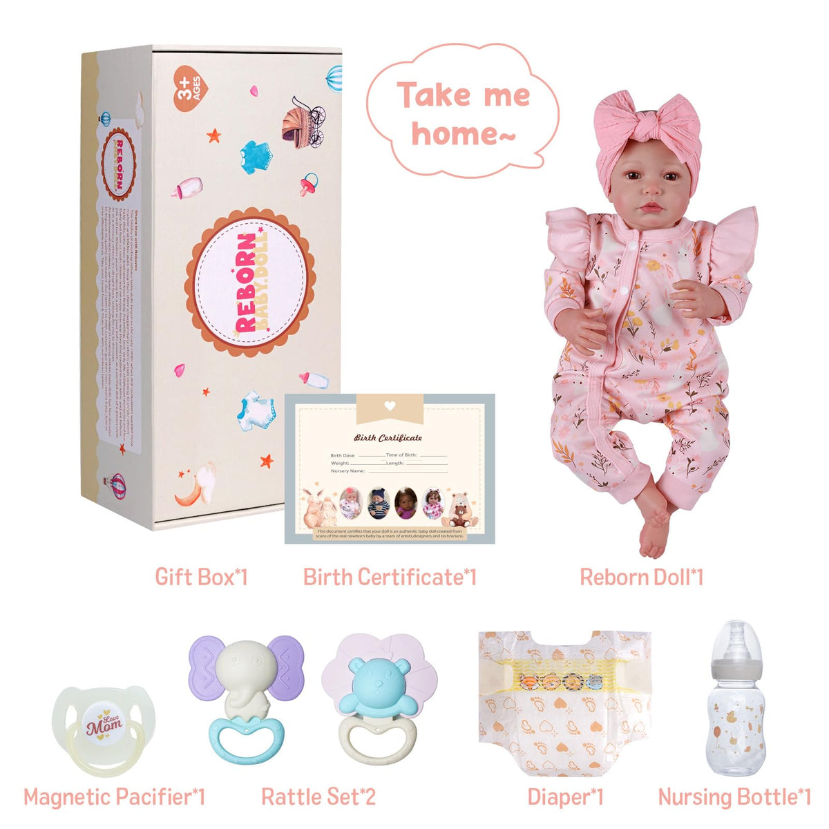 BABESIDE birth certificate for record-keeping and pretend milestones