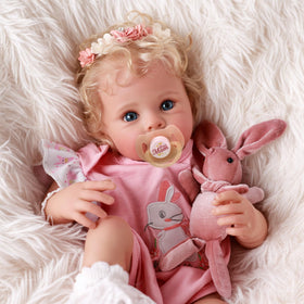 BABESIDE Reborn doll with rosy cheeks delivers a warm cuddle experience.