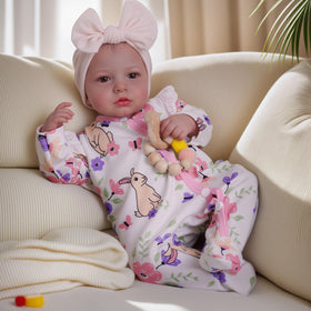 BABESIDE Reborn doll soft vinyl skin provides gentle tactile feel for cuddling.