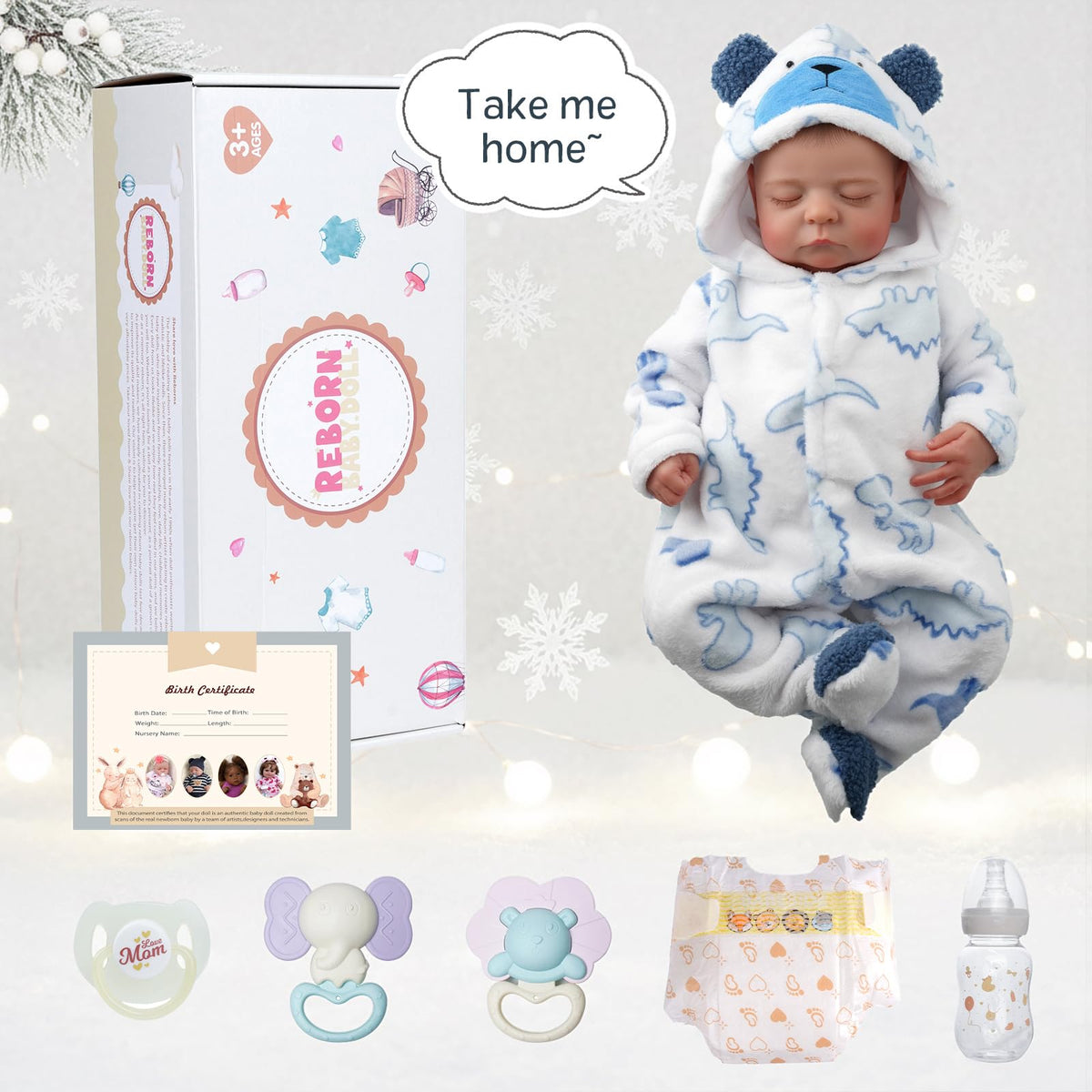 Babeside Reborn Boy Doll demonstrating safe materials and standards for play.