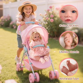 BABESIDE lifelike doll hands and feet detail enhances realism for photography props