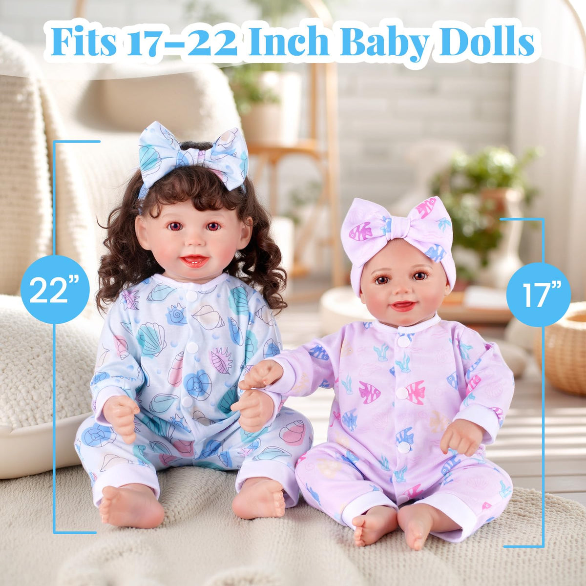 BABESIDE shells-pattern doll clothes adding coastal charm to dolls