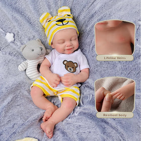 BABESIDE silicone skin texture, realistic touch for comforting play.