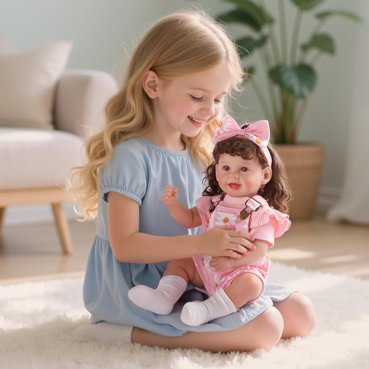 BABESIDE skin-friendly fabrics keep both child and doll comfy.