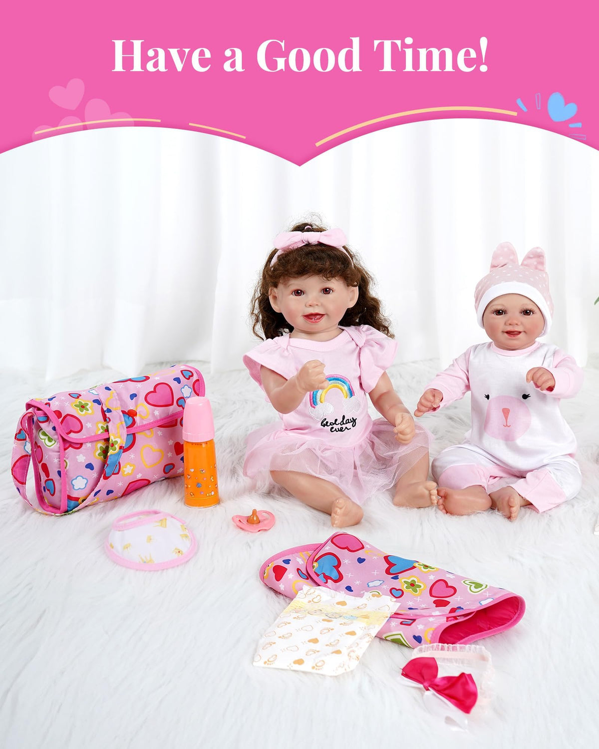 BABESIDE soft fabrics ensure comfortable, safe playtime and easy washing.