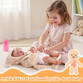 BABESIDE soft-vinyl-body-doll offers snug hugs and lifelike skin feel
