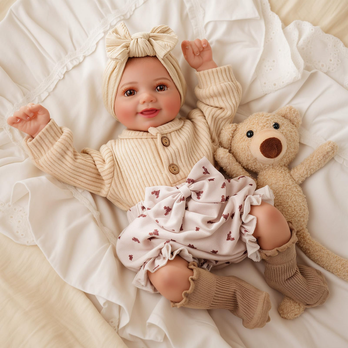 BABESIDE Sunny face-smile doll inspires joyful imaginative play and everyday delight.