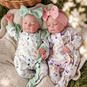Babeside twins dolls headband view highlights lifelike features for imaginative play