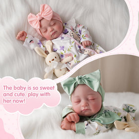 Babeside twins dolls paired outfits show matching styling for cooperative play