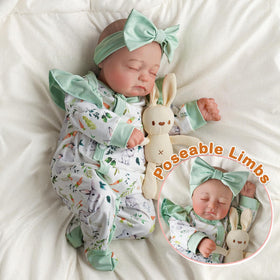 Babeside twins dolls soft cloth body with vinyl limbs for cuddly posing