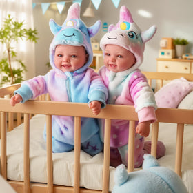 Babeside realistic huggable twins ideal for comforting snuggles.