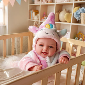 Babeside twins in unicorn outfits spark imaginative storytelling.