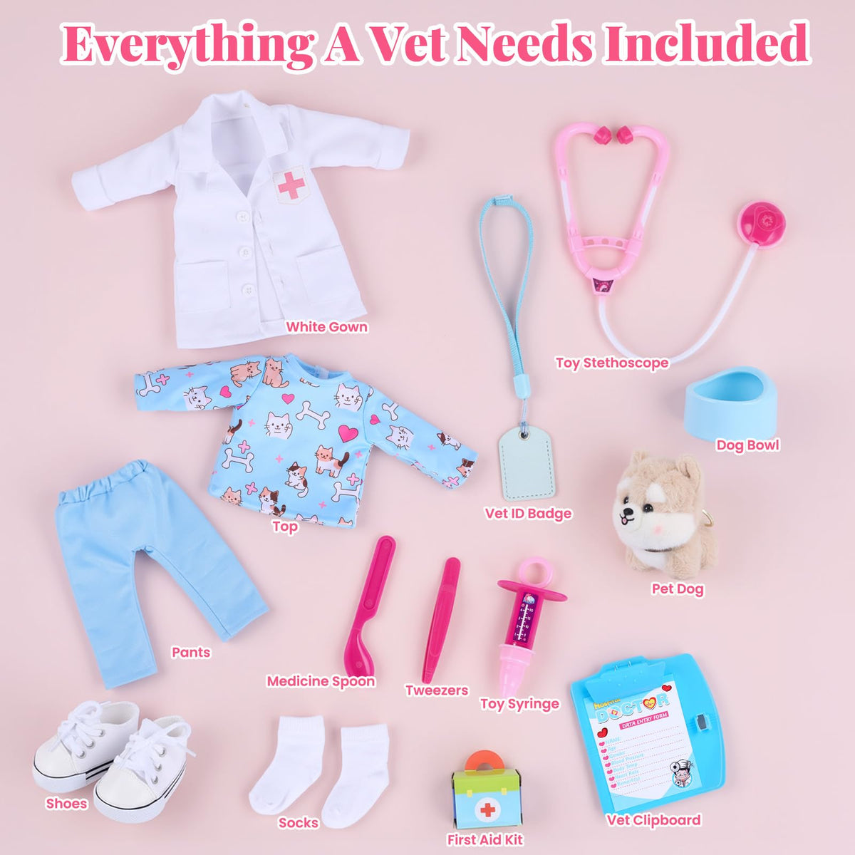 BABESIDE pink stethoscope invites nurturing diagnostic play
