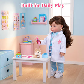 BABESIDE accompanying play chart supports organized pretend sessions