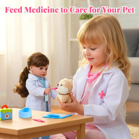 BABESIDE white coat outfit for realistic vet dress-up