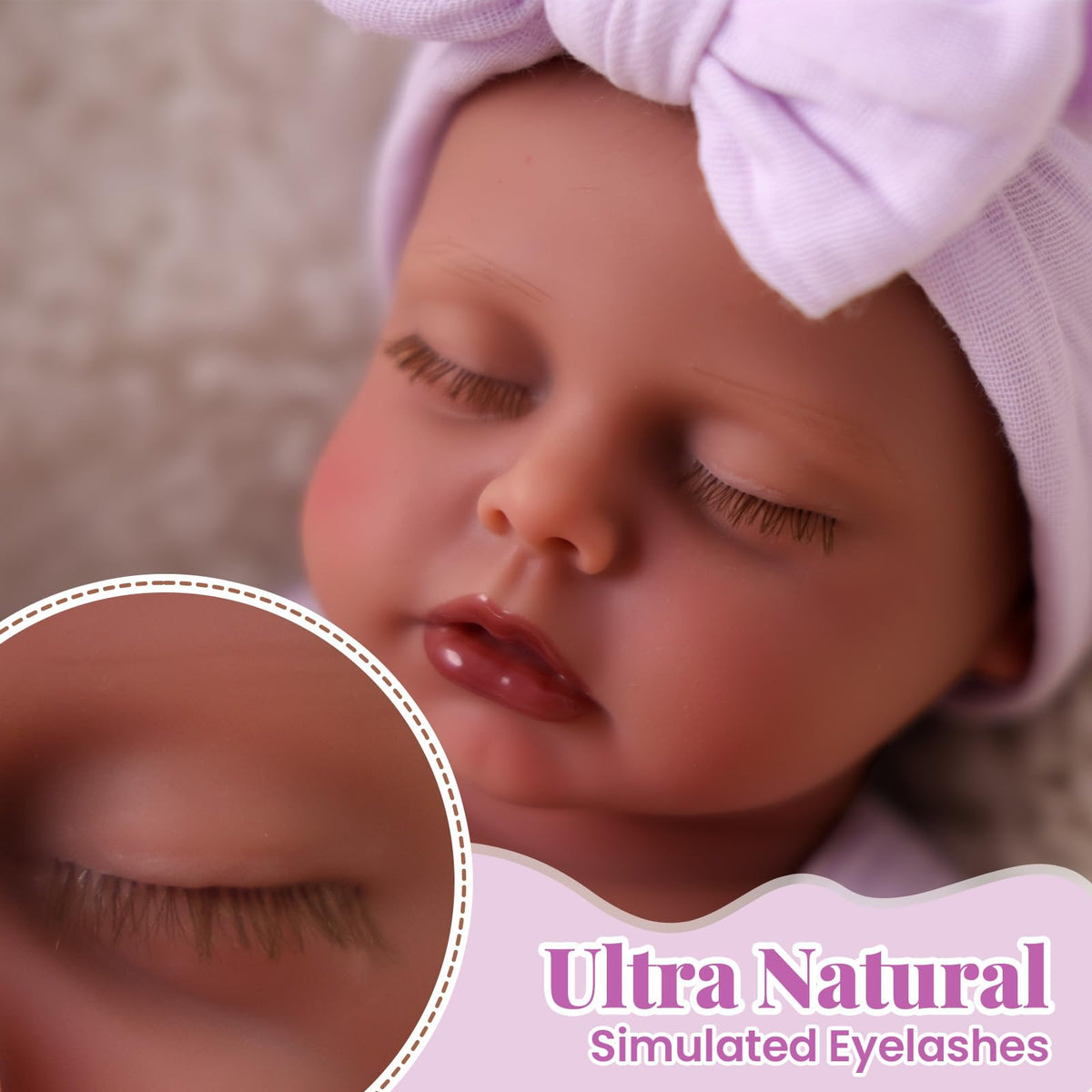 BABESIDE weighted newborn doll shows handheld heft for realistic nurturing moments.