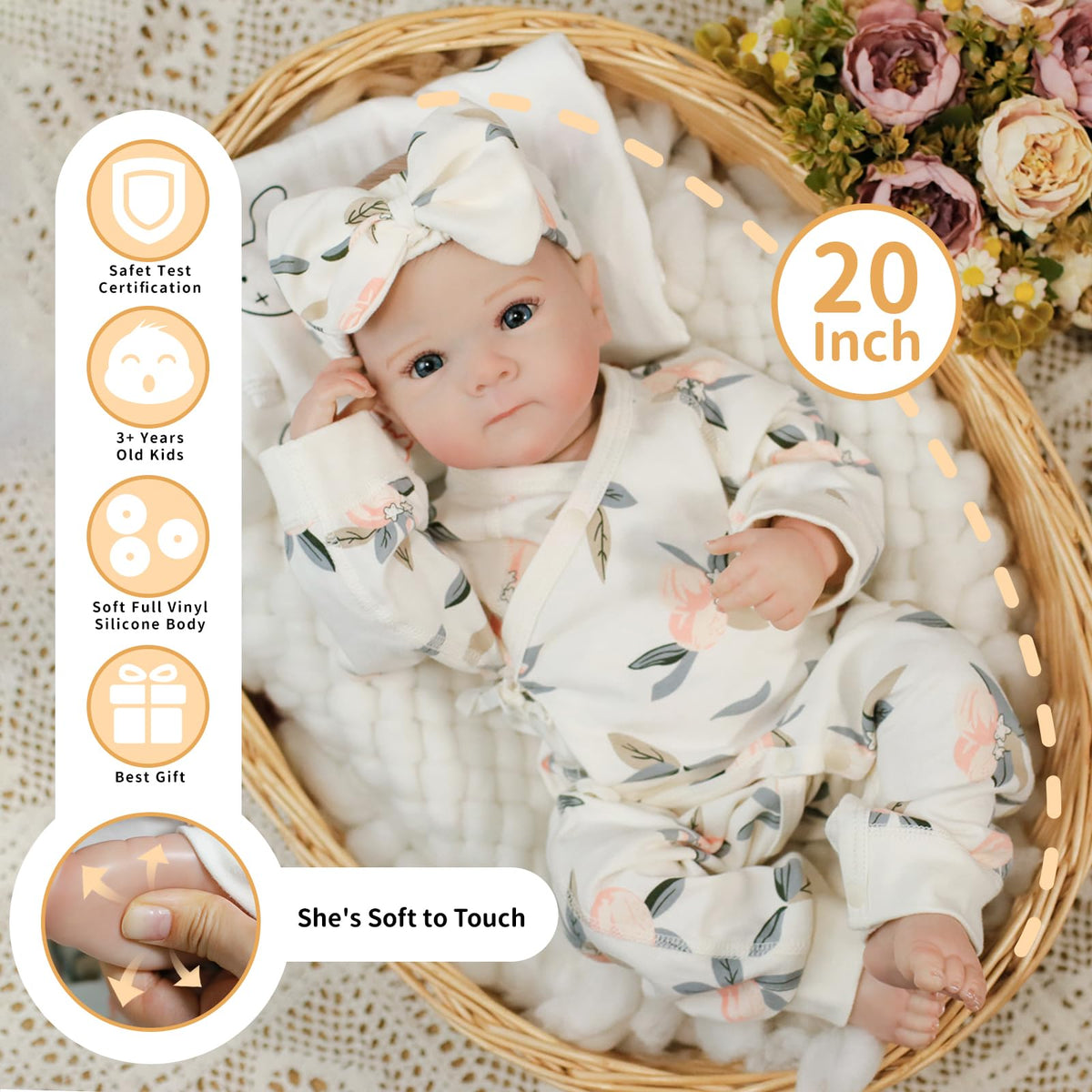 Babeviimt 20-inch doll outfit set demonstrating versatile dress-up options