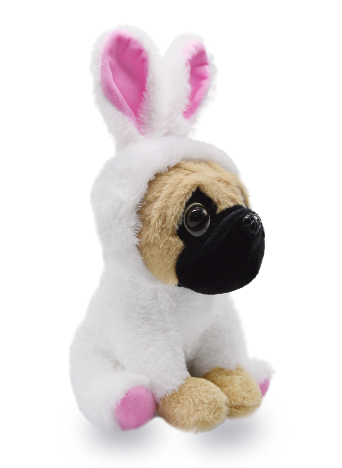 BABOLI cuddly pug plush fur close-up emphasizing softness and realism