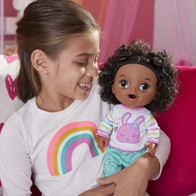 Baby Alive Bunny Sleepover doll slippers complete the cozy outfit