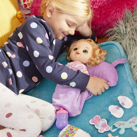 Soft plush bunny included with Baby Alive Bunny Sleepover for cuddly bedtime moments
