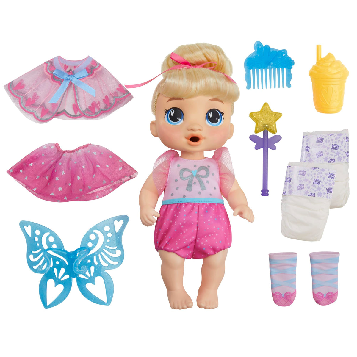 Baby Alive Harper Hugs fairy dress set for imaginative play