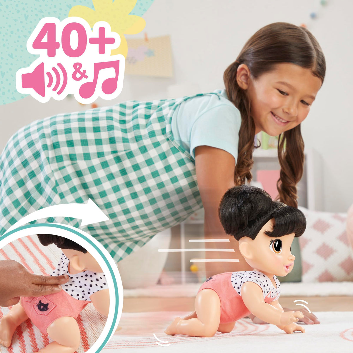 Baby Alive Katie Kat sippy cup munching sounds for feeding role play.
